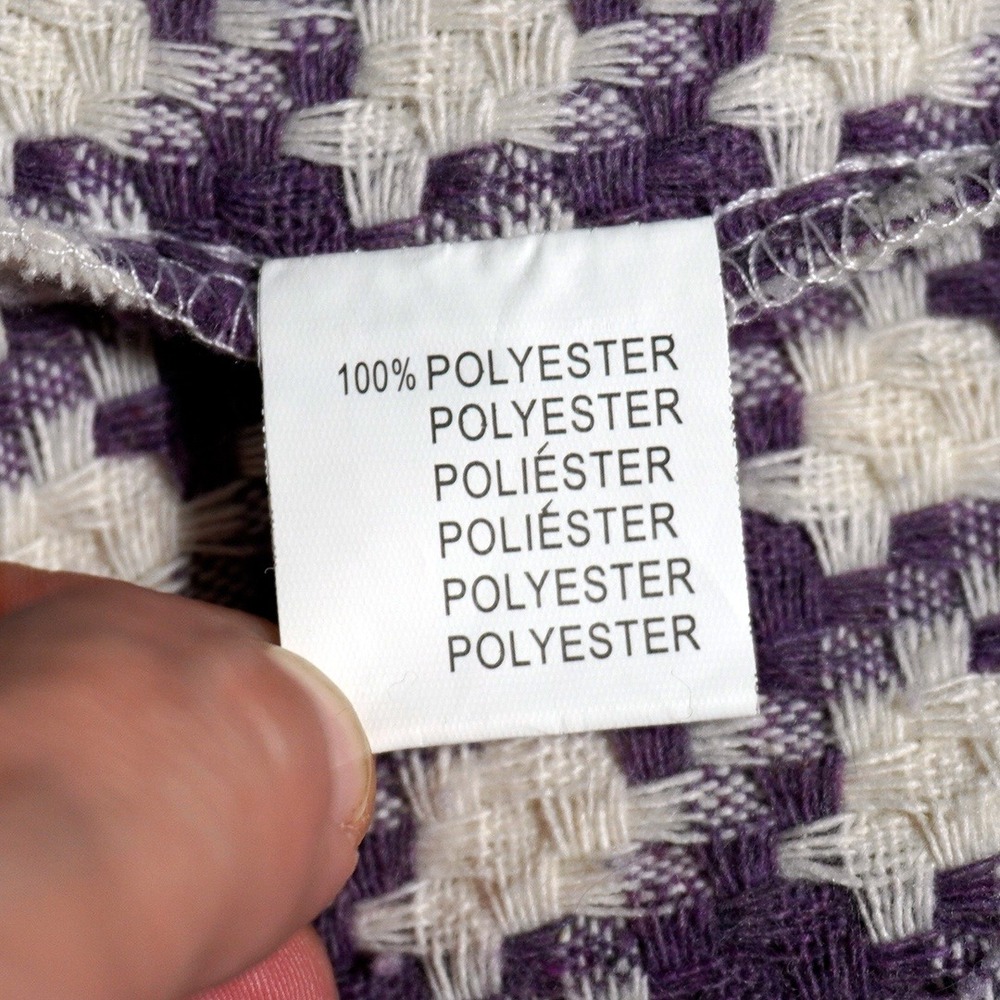 Nasty Gal Lavender Houndstooth Oversized Shacket Jacket Plus 1X XL - Picture 7 of 8